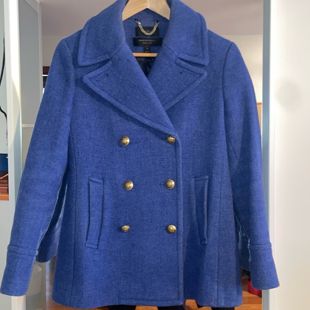 J Crew Majesty Peacoat Stadium Cloth size 4